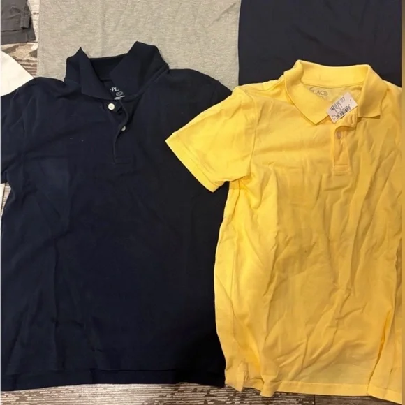 Assorted Polo Shirts - White, Gray, Navy, Yellow - Picture 2 of 5